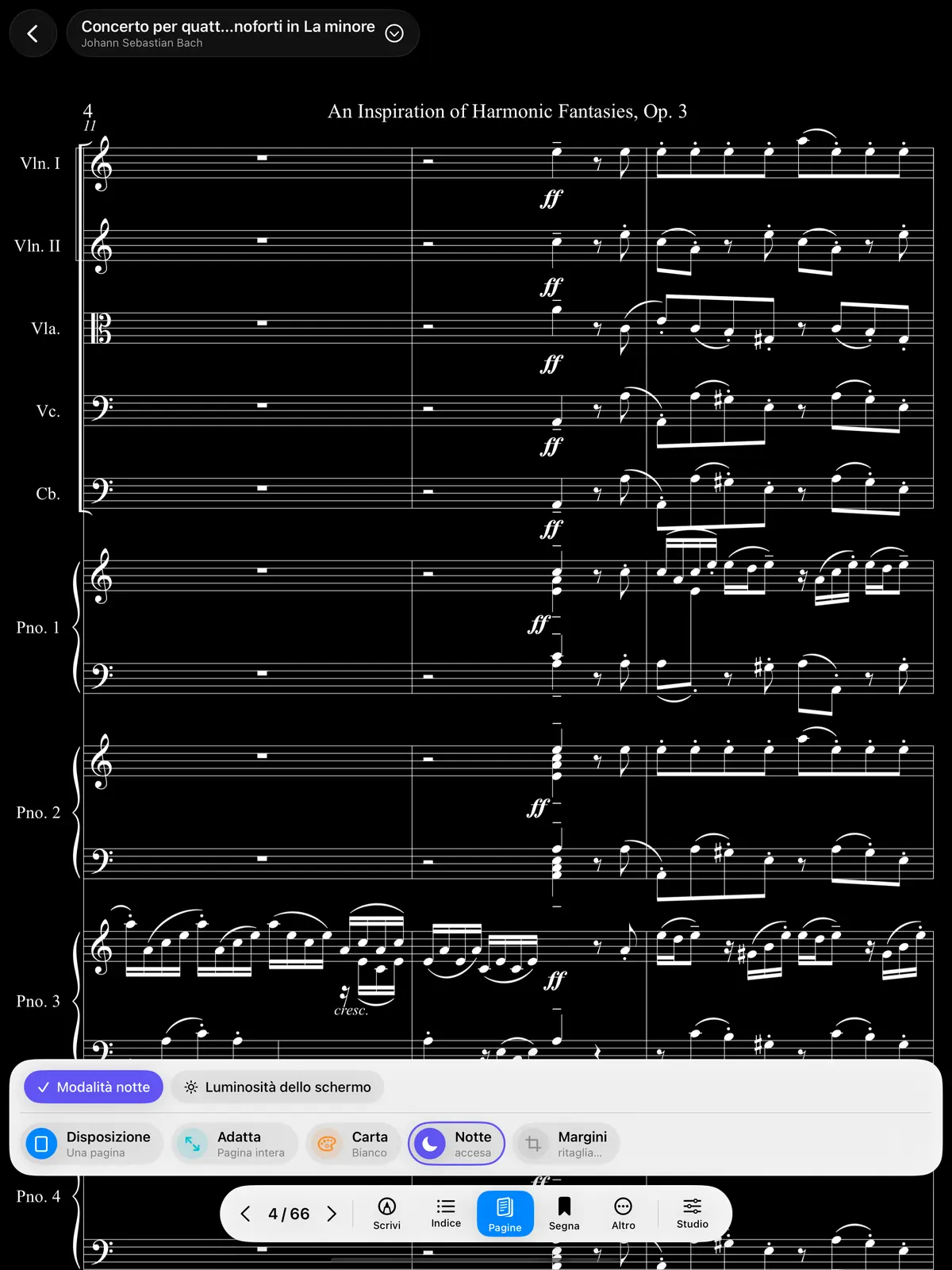 Modalità notte
